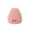 Knit Hat With Butterfly Bow For Winter Warmth And Outdoor Comfort For Women