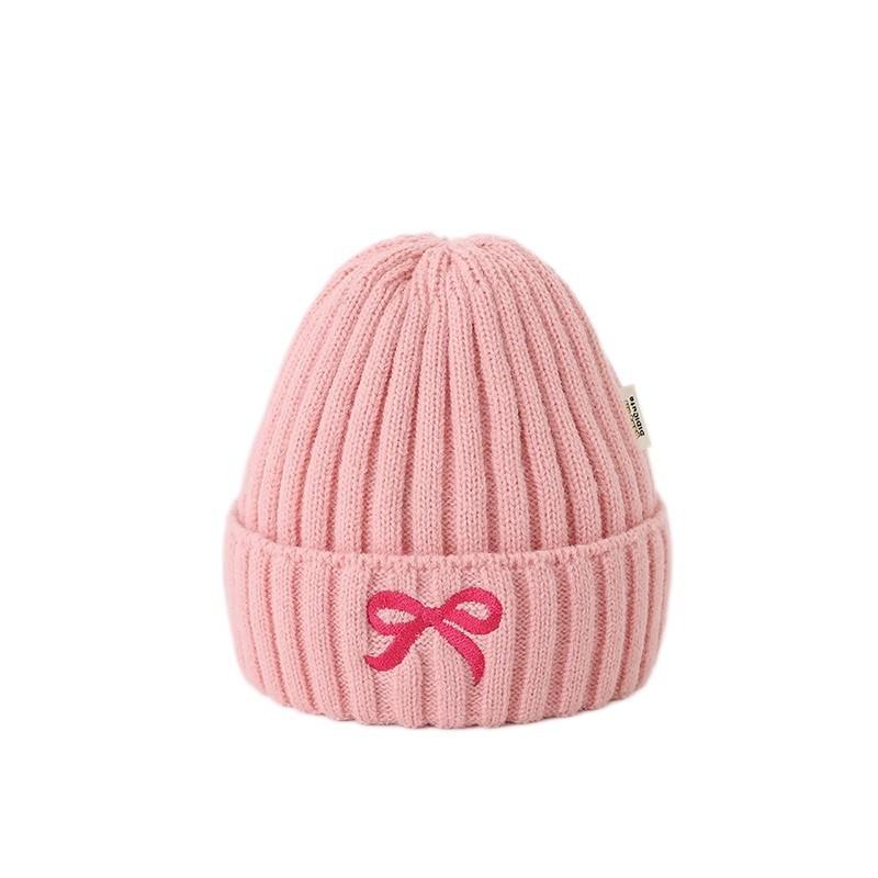 Knit Hat With Butterfly Bow For Winter Warmth And Outdoor Comfort For Women