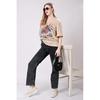 Women’s Loose Fit Graphic Printed T-Shirt Round Neck Half Sleeves Top Combo of 2