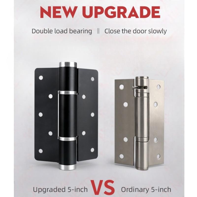 4 In 1 Automatic 90° Positioning Hydraulic Door Closer 5 Inch Multi-function Hydraulic Hinge  Adjustable Soft Closing Door Hinge