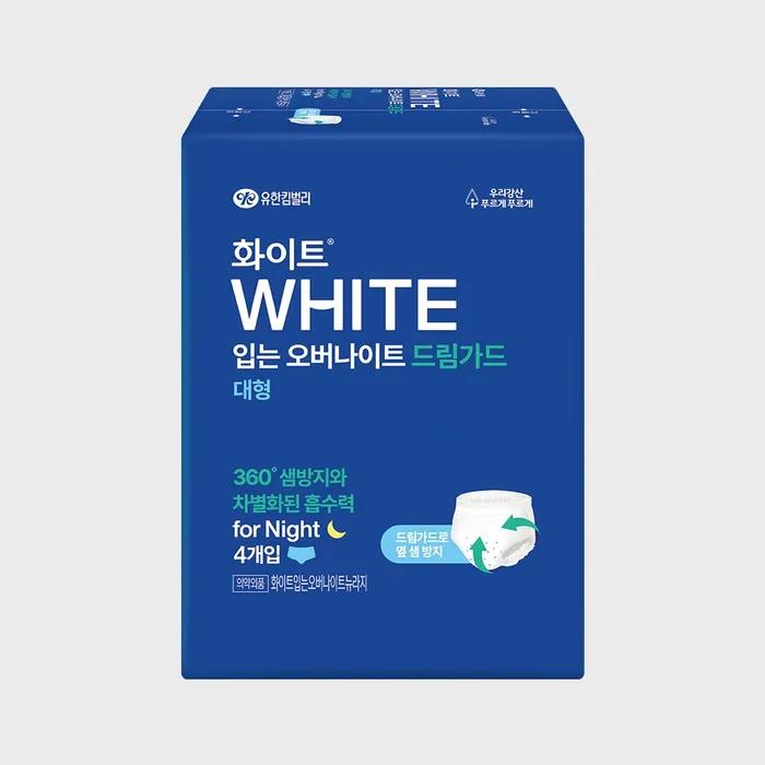 

White Dream Guard Overnight Large 4-Pack