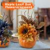 Thanksgiving Festival Large Pumpkin Ornament Home Decoration Desktop Maple Leaf Sunflower Ornament