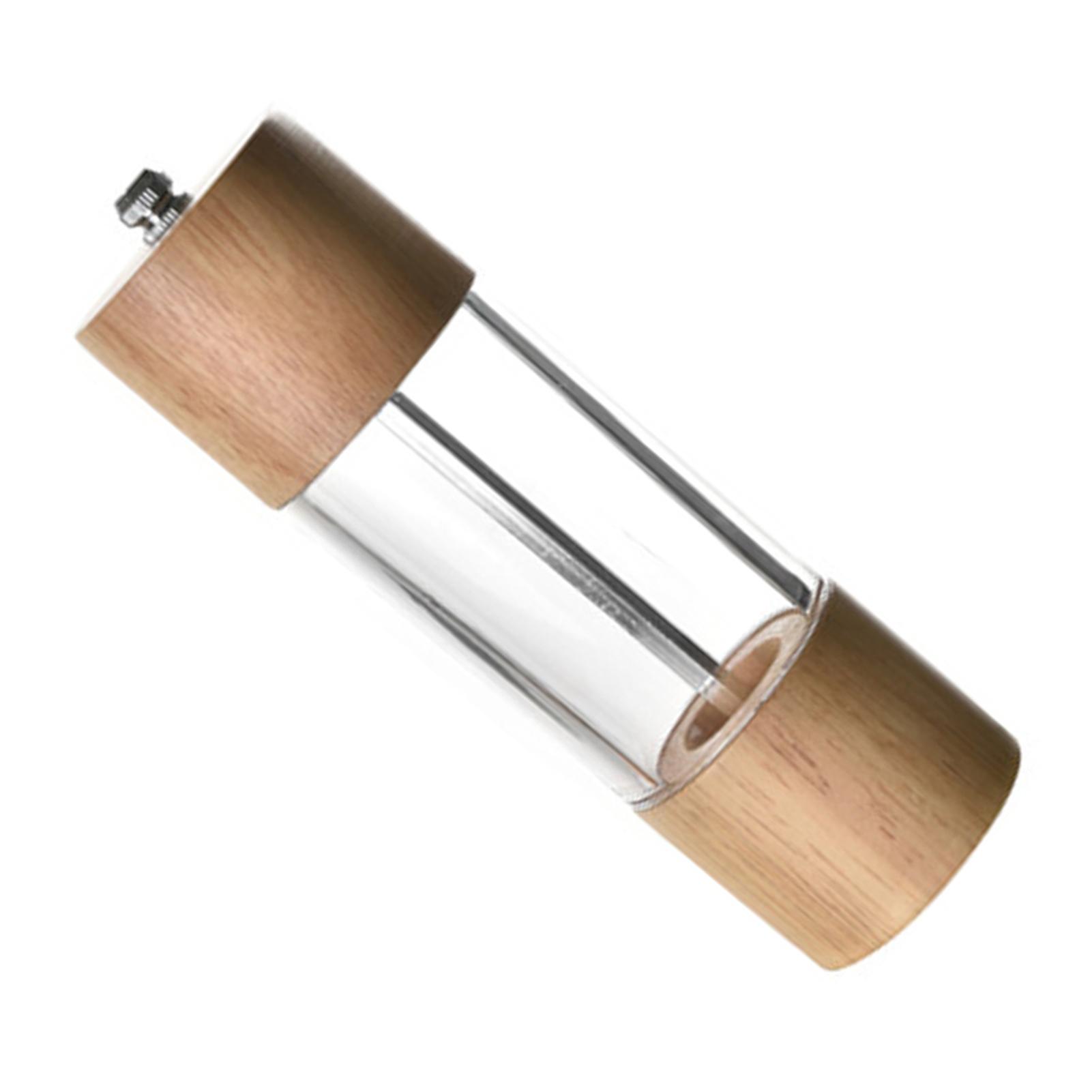 

Manual Pepper Grinder Multifunctional Efficient Grinding Oak Acrylic Pepper Mills Shakers