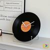 Retro Black Vinyl Record Sunset Clock for Living Room, Office Desk, Wine Cabinet, or TV Wall.