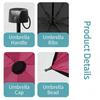 Automated 3 Fold Umbrella UV Protection Windproof Compact Folding Rain Sun Shelter for Business Travel