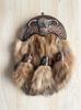 Rabbit Fur Full Dress Sporran Lion Rampant Brass Cantle Scottish Leather Kilt Wallet