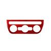 For Volkswagen Tiguan Red Carbon Fiber Interior Climate Console Cover Trim