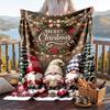 Christmas Flannel Throw Blanket Soft Warm Cozy For Sofa Bed Indoor Home Use Great Holiday Gift