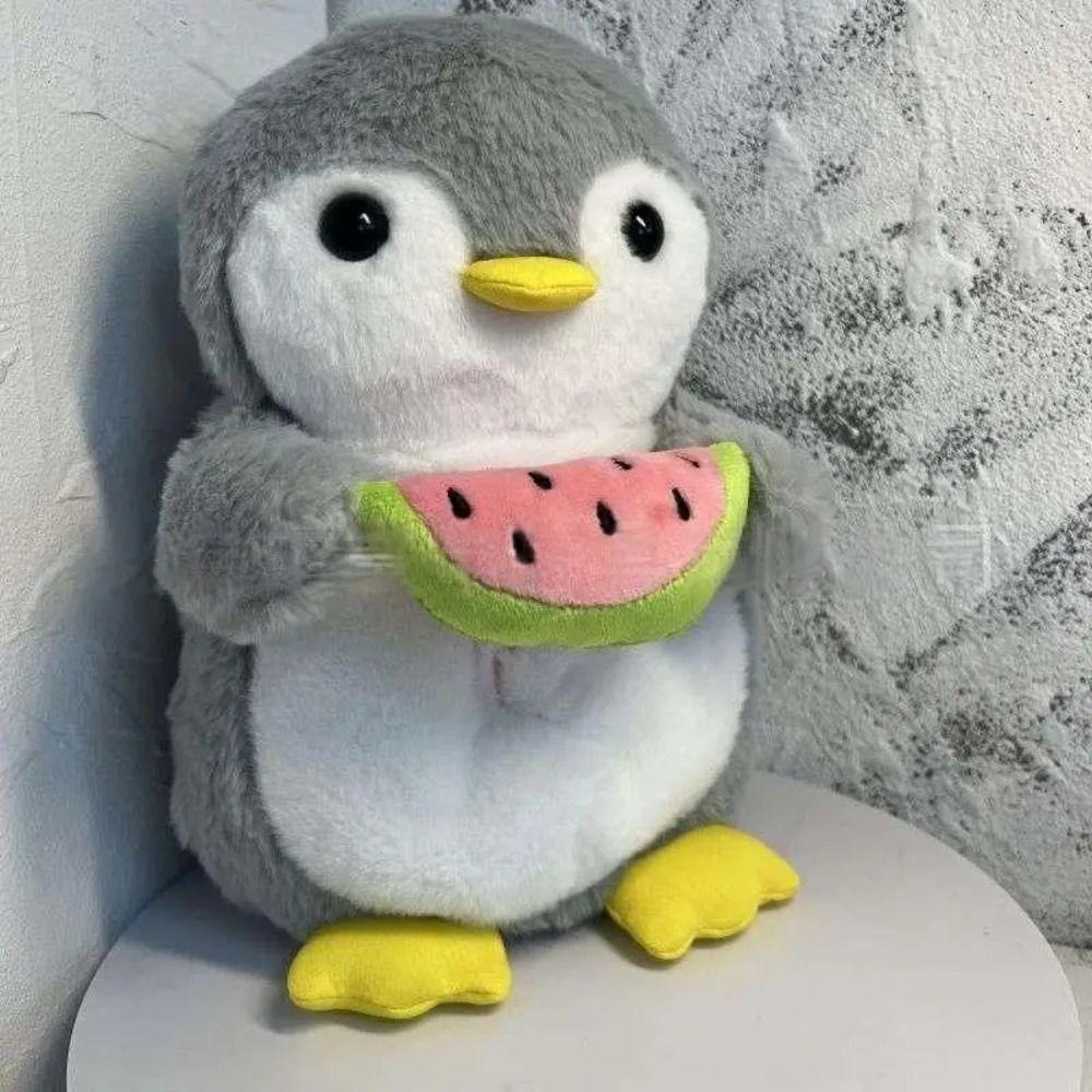 

Heart Penguin Breathing Toy Simulation Sound Sleeping Doll Newborn Toddler Penguin