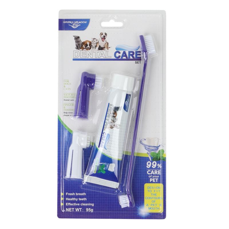 

Набор зубной пасты и зубной щетки для домашних животных - Включает напальчник Vanilla Flavor