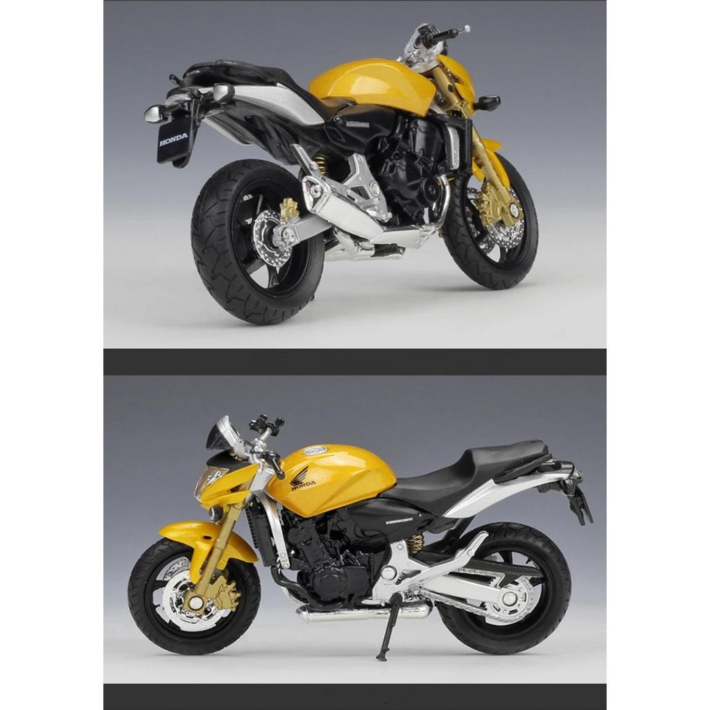 Welly 1/18 HONDA Hornet Alloy Sports Motorcycle Model Diecasts & Toy Metal Street Motorcycle Toys Car Collection Childrens Gifts