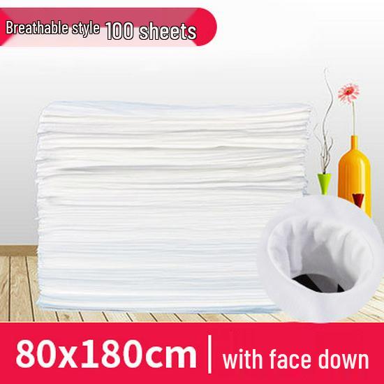 Waterproof & Oil-Proof Non-Woven Disposable Massage Bed Sheets with Face Hole