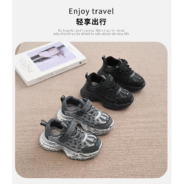 Children's Sports Shoes, New Spring and Autumn Models, Girls' Dad Shoes, Breathable Boys' Casual Running Shoes, Trendy Brand for Toddlers