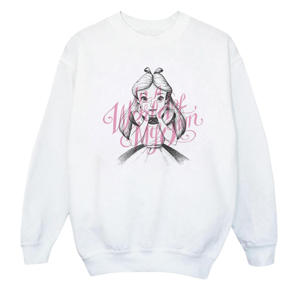 Disney Boys Alice In Wonderland In A World Of My Own Sweatshirt