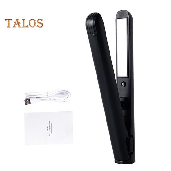 

Портативный USB-выпрямитель для волос, быстрый нагрев, электрические щипцы для завивки, прямые вьющиеся волосы, челка, мини-щипцы для завивки, дорожный инструмент для укладки волос для женщин