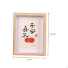Rectangle Wooden Photo Frame Desktop Decors Holder Stand Table Centerpieces Picture for Living