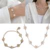 Fashionable Daisy Themed Bracelet Modern Style Bracelet Pendant Necklace Alloy Texture Suitable for Various Occasions