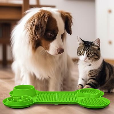 Nouveau tapis de léchage en silicone pour animaux de compagnie assiette pour animaux de compagnie tapis de léchage pour chien tapis d'alimentation lente pour chien tapis d'alimentation lente à ventouse