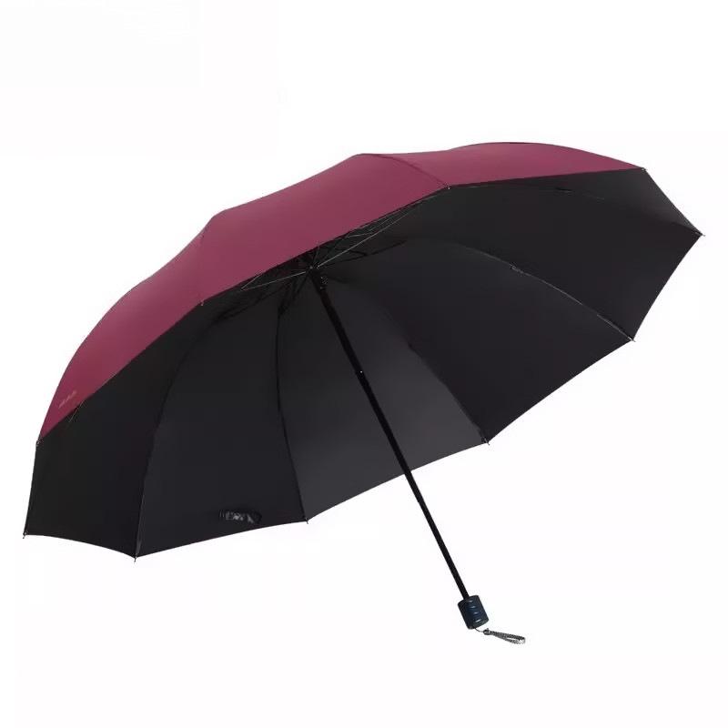 Large Folding Umbrella for Two or Three People with Sun Protection and Anti-UV Features