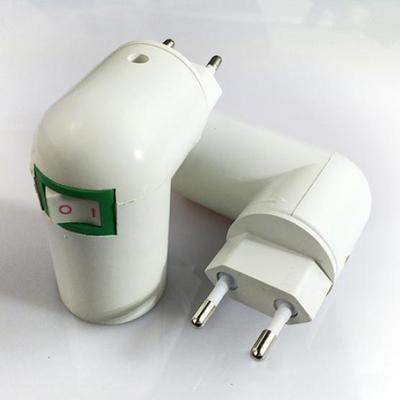 Vogue 1 Pc a E27 Adattatore convertitore spina UE con pulsante ON/OFF Lampadina Lampada