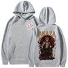 Akaza Anime Hoodies Japanische Manga Grafikdruck Sweatshirts Herren Damen Lässig Übergroß Langarm Fleece Pullover Streetwear