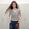 UNIFREE Embroidered V-Neck T-Shirt