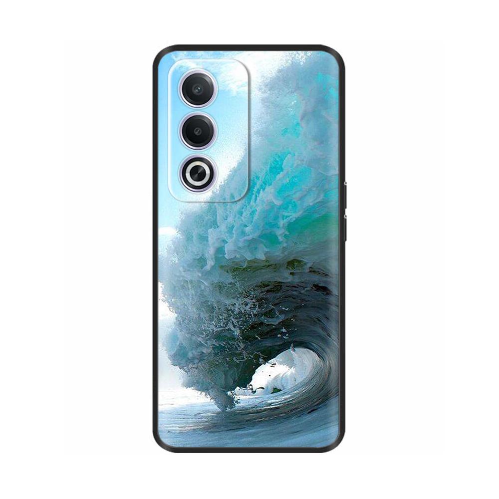 Phone Case for OPPO K12X 5G 6.67" CPH2667 Protection Luxury  Soft Black Silicone Shockproof Shell Painted Back Cover Funda Coque