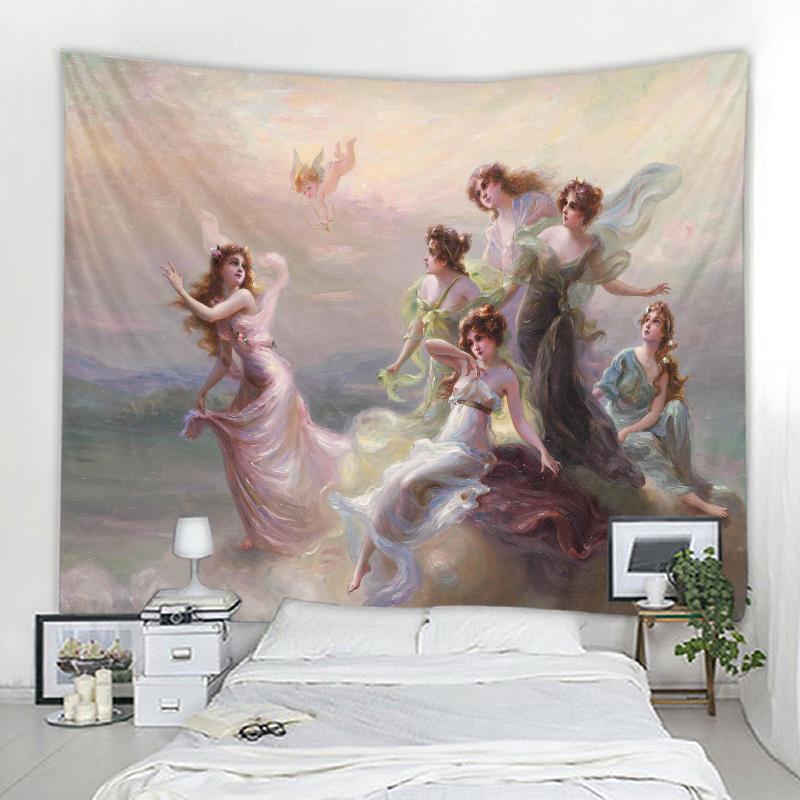 Mandala Boho Wall Tapestry Home Background Decoration Tapestry Gothic Ladies Medieval Art Tapestry