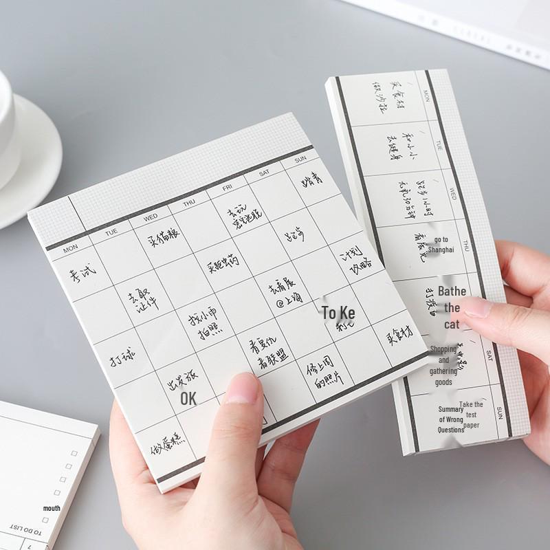 Blocco Note Strappabile: Agenda Business Mensile e Settimanale