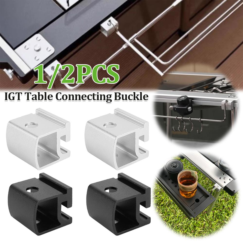 IGT Table Connecting Hook Aluminium Alloy IGT Table Hook Clamp Lightweight Camping Table Link Buckle Portable for Camping Hiking