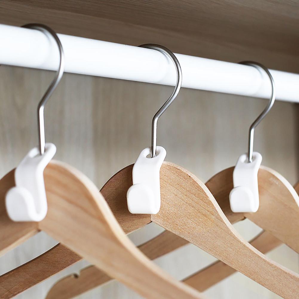 10 Stück Mini-Kleiderkaskaden-Verbinder Haken Kleiderschrank Organizer