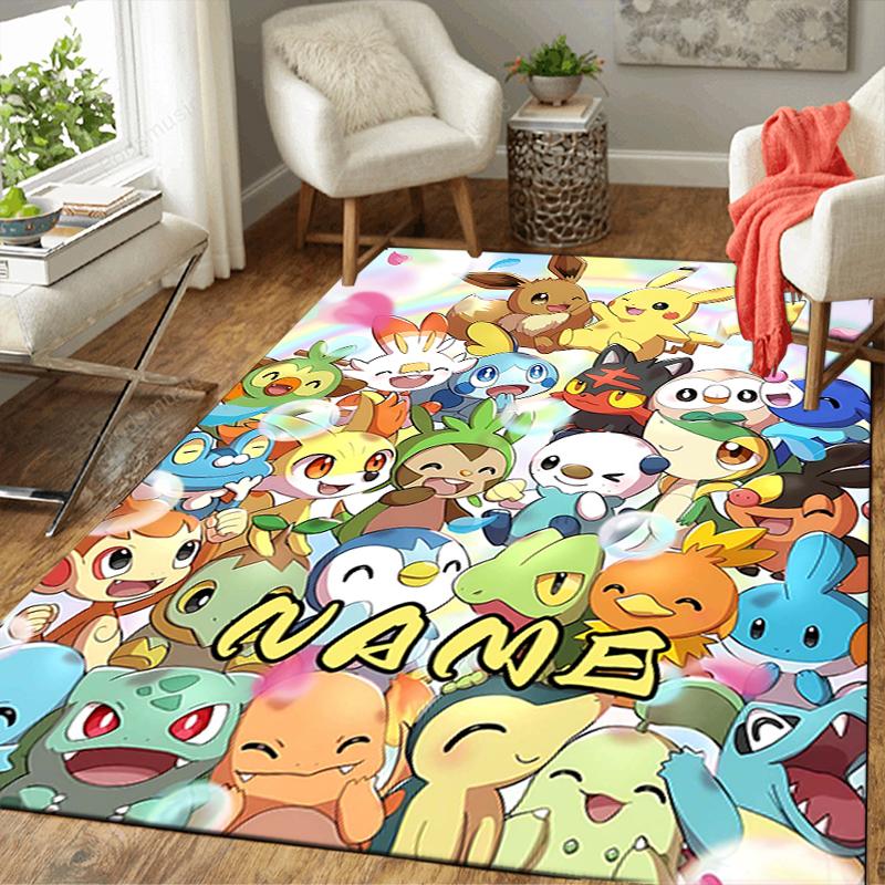 Custom 1Pc Pokemon Celebration Rug Office Carpet Indoor Outdoor Entrance Doormat Nonslip Soft And Comfortable Living Room D2915201