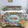 C-Cuphead Pop Music Bedding Three-piece Set Single Double Bed Adult Children Bedroom Duvet Cover Children Gift