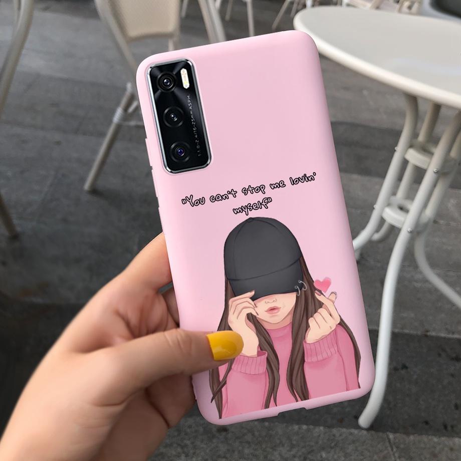 For Vivo Y70 Case 6.44'' Fashion Girls Soft TPU Silicone Back Cover For Vivo Y70 2020 Y 70 With NFC Phone Cases for vivoY70 Bag