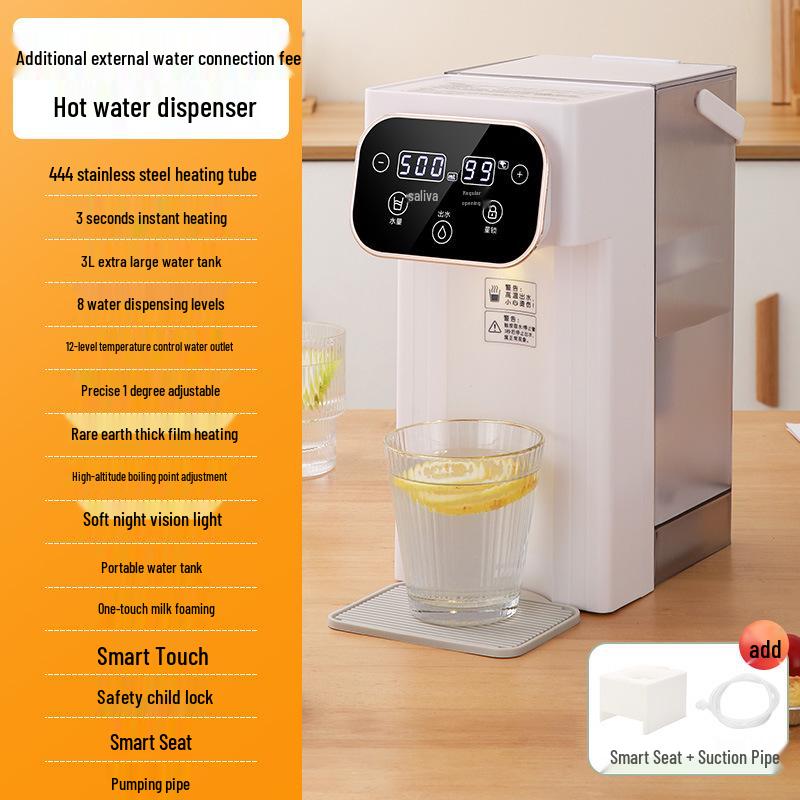 Dual-Use Desktop Water Dispenser: Cold & Instant Hot Water Purifier with 3-Second Rapid Heating