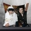 Tokio Hotel Kissenbezüge Dekorative Sofakissen Quadratischer Kissenbezug 45*45 Möbel Doppelseitiger Druck Kissenbezug Kissen