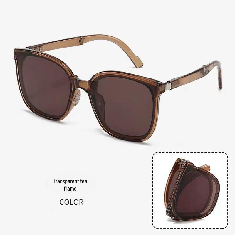 Women's Polarized Foldable Sunglasses with Air Cushion Nose Pads - UV Protection & Fashionable for Driving