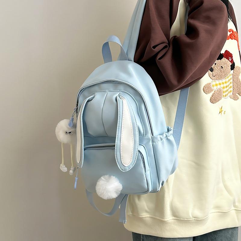 Fashion High School Student Schoolbag New Cute Rabbit Ears Campus Versatile Backpack