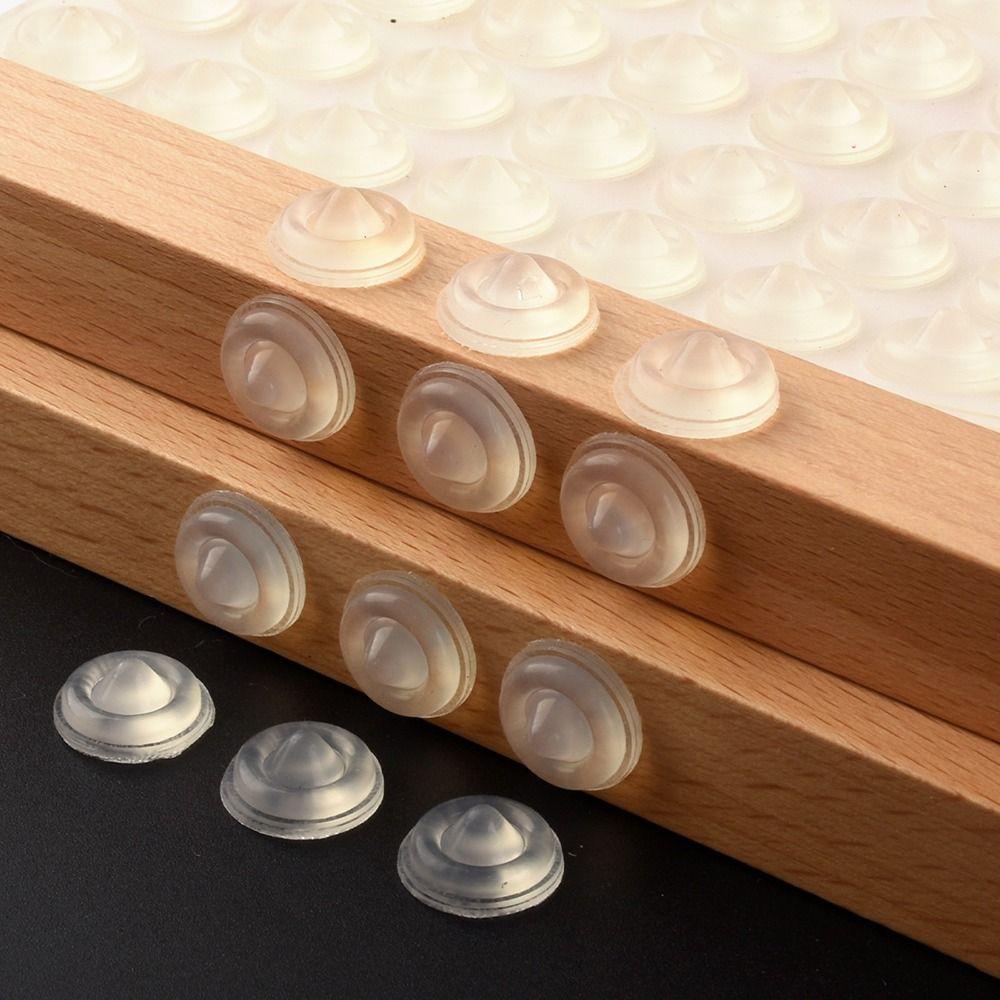 50Pcs/Sheet Rubber Furnitures Bumper Pad Door Cabinet Toilet Drawer Wall Cushion Stickers