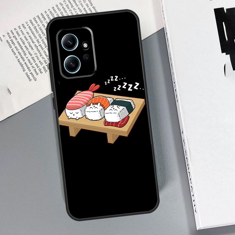 

Kawaii Sushi Crowd Case For Xiaomi Redmi Note 14 13 9 10 11 12 Pro 12S Cover For Redmi 15C 15 13C 12C 14C 10C Redmi 10C
