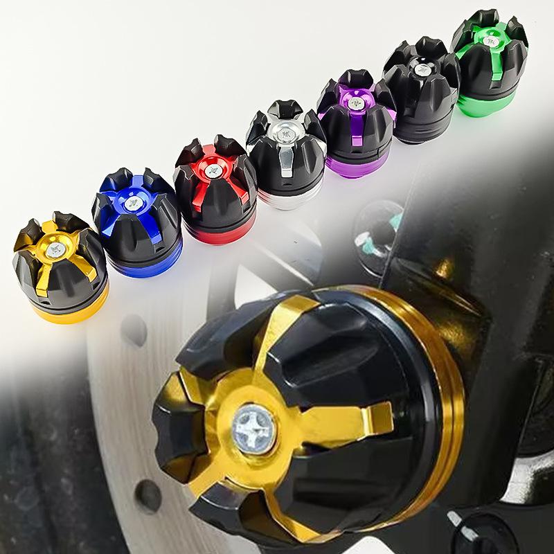 Universal Aluminum Alloy Front Suspension Protection Cup Frame Slider Falling Protector Modified For Motorbike Anti-Fall Bumpers