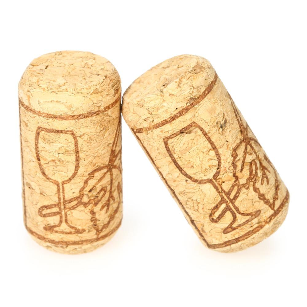 50pcs Seal Freshness Natural Cork Bottle Stopper Soft Wood Cork Leakproof Design Oak Wine Corks Wine Bottle Corks Bar
