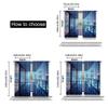 Aerial View City Landscape Curtain New York Night Backdrop Skyscraper Living Room Bedroom Set Of 2 Made Polyester Washable Great Ready