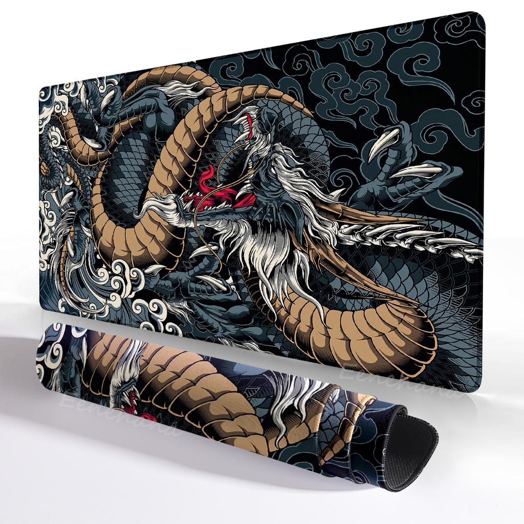 Japanese Dragon Large Gaming Mousepad XXL Keyboard Gamer Mouse Pad on The Table Speed Desk Mat Anime x X Mouse Mats