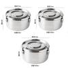 Stainless Steel Bento Box, Food Storage Container, 650ml/1000ml/1600ml, Kimchi Storage Container, Odor Prevention, Sealing Ring, Airtight, Can be Used