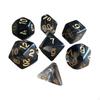 7 Pieces Polyhedral D4-D20 Family Table Game for Role Playing Cafe