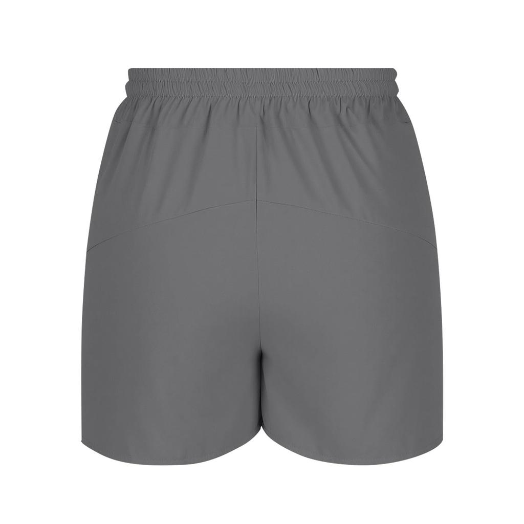 Damen High Waist Freizeit-Shorts mit Taschen Elastischer Bund Entspannte Passform Leichter Stoff für den Alltag