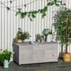 Gartenbox Weather Resistant Breathable Cushion Box Storage Box Spruce Wood Gray 127 X 56 X 60 Cm