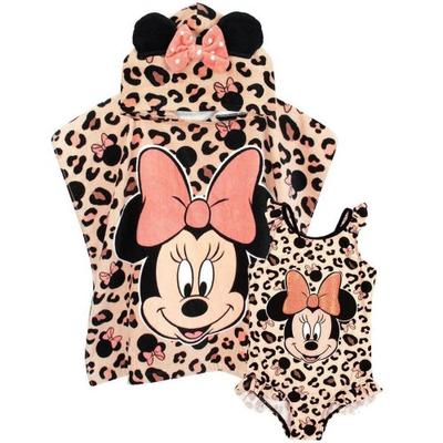 Set aus Badeanzug und Poncho „Minnie Mouse“ für Mädchen
