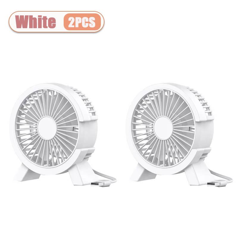 1/2/4PCS Quiet Desktop Fan for Students High Velocity Small Table Fan with USB Powered for Dormitory Bedroom Office Cooling